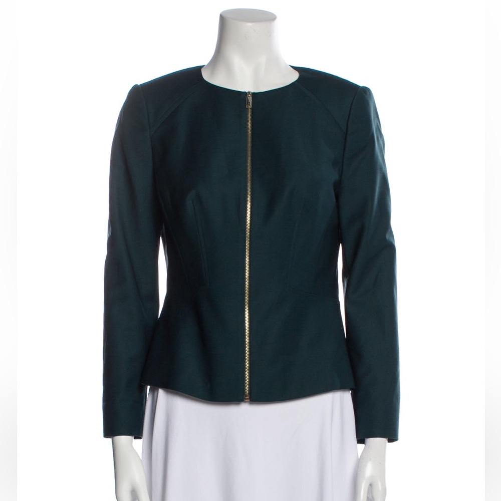 Ted Baker green zip up blazer